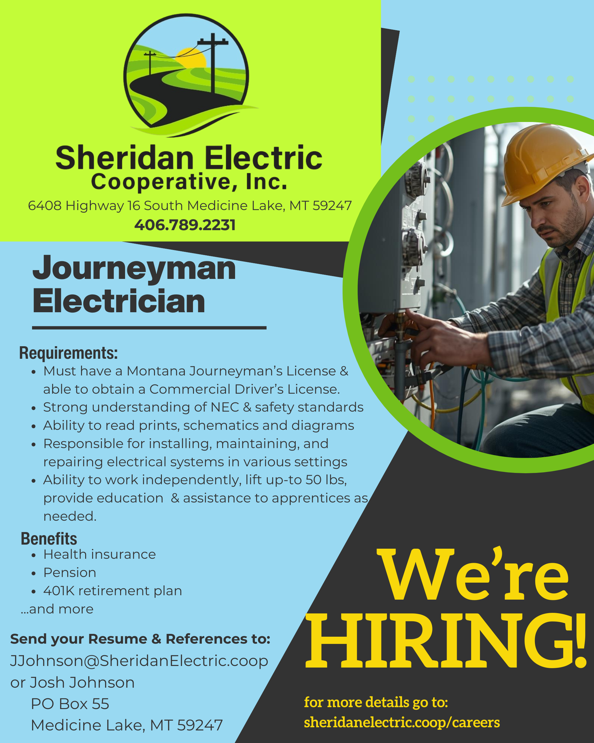 Journeyman Electrician Job Poster